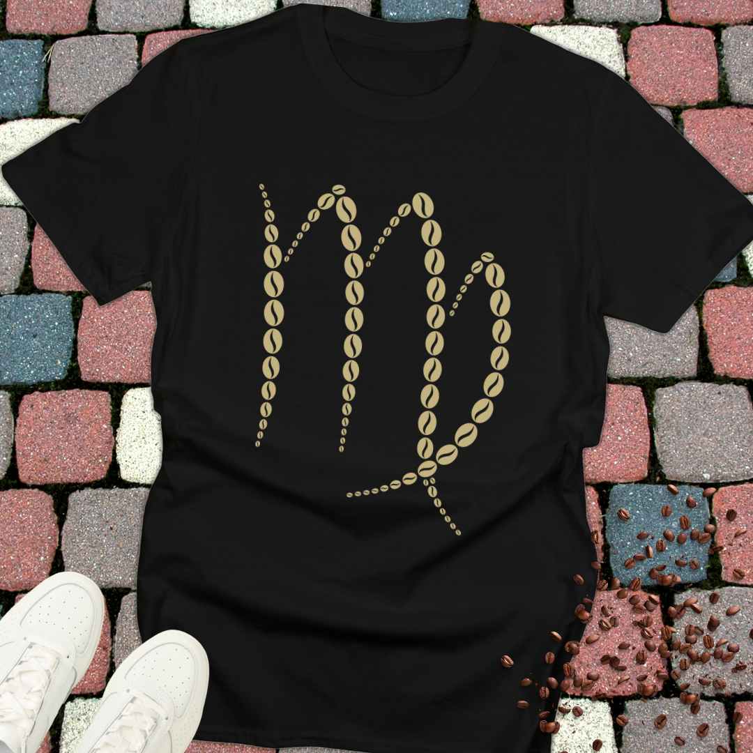 Virgo Zodiac Coffee Bean T-Shirt