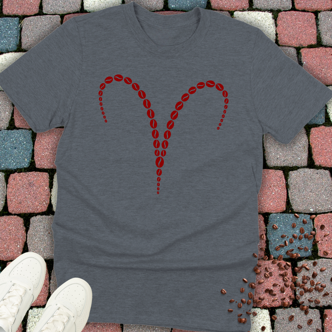 Zodiac Sign Aries Coffee Beans T-Shirt