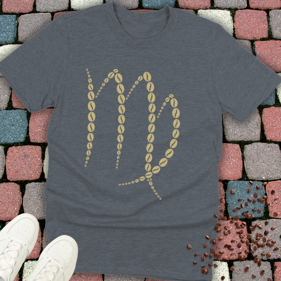 Virgo Zodiac Coffee Bean T-Shirt