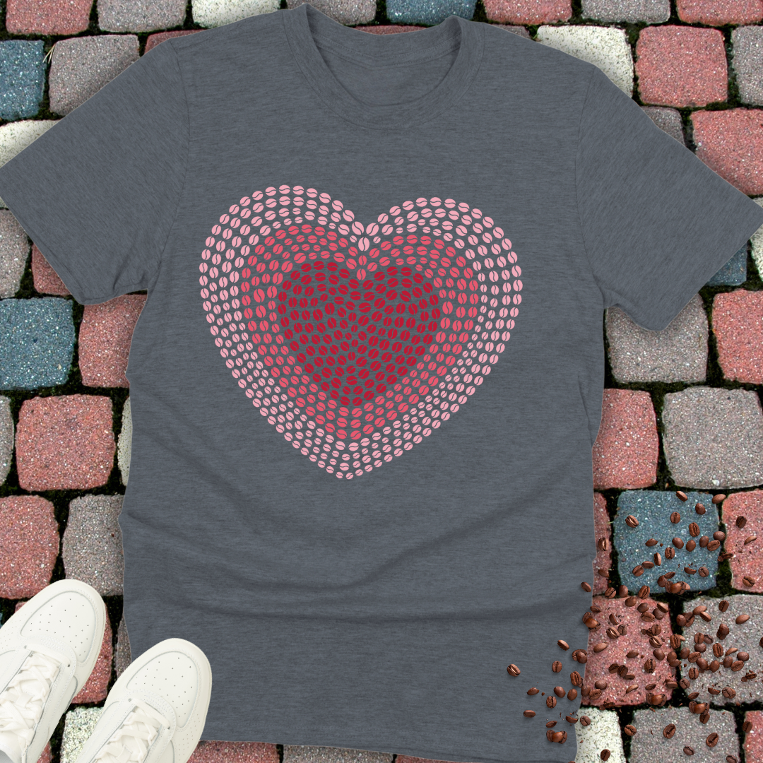Coffee Bean Heart T-Shirt