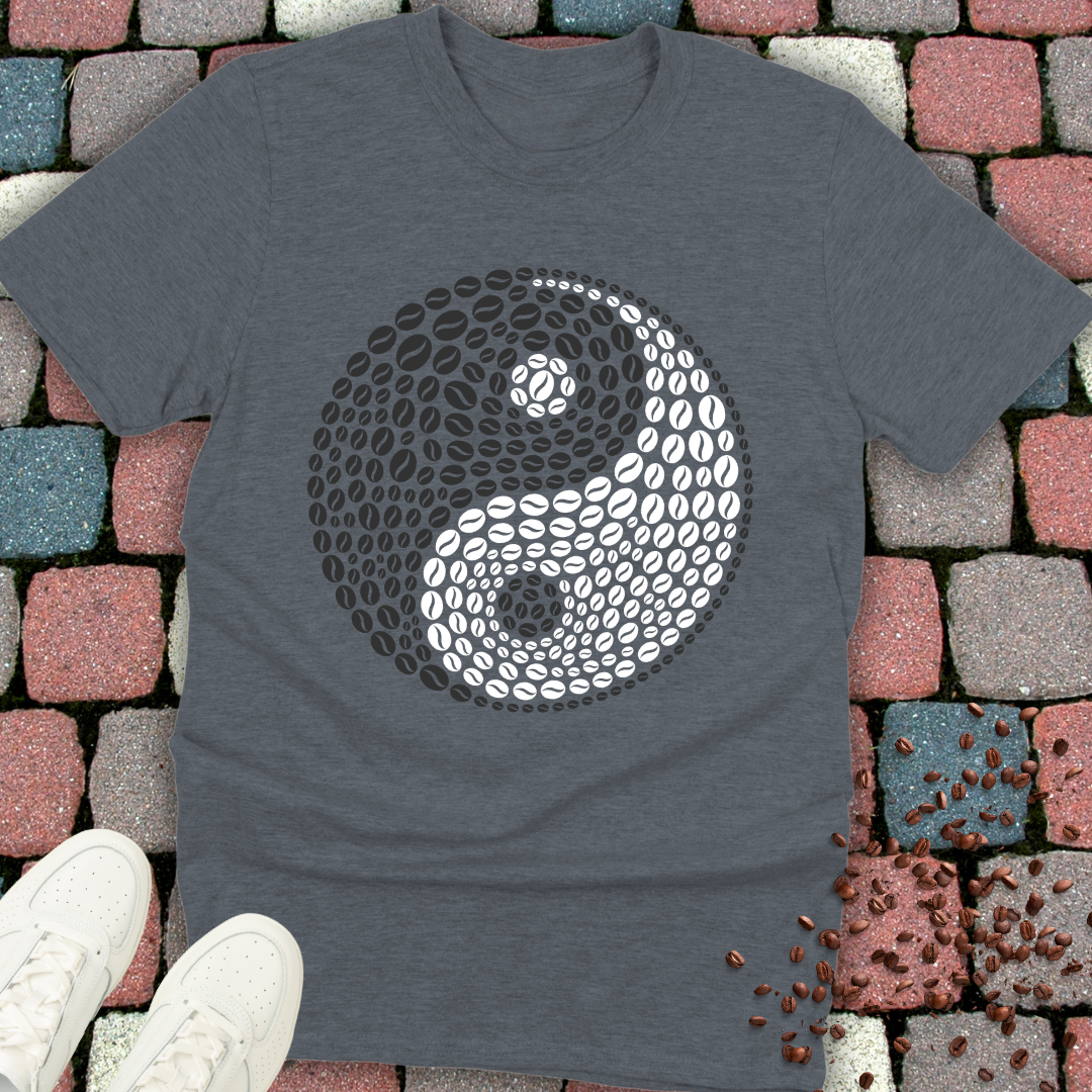 Yin Yang Coffee Bean T-Shirt