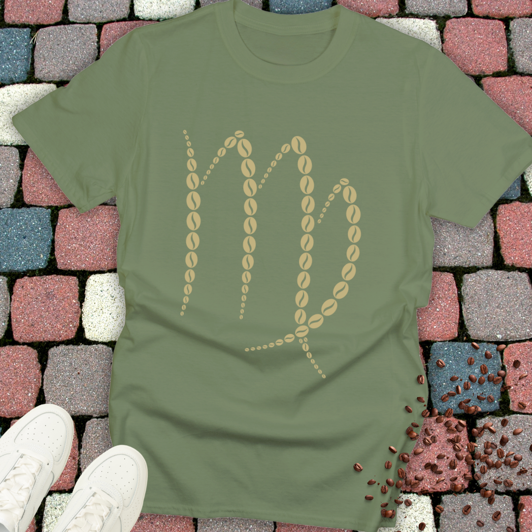Virgo Zodiac Coffee Bean T-Shirt