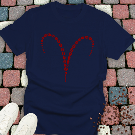 Zodiac Sign Aries Coffee Beans T-Shirt