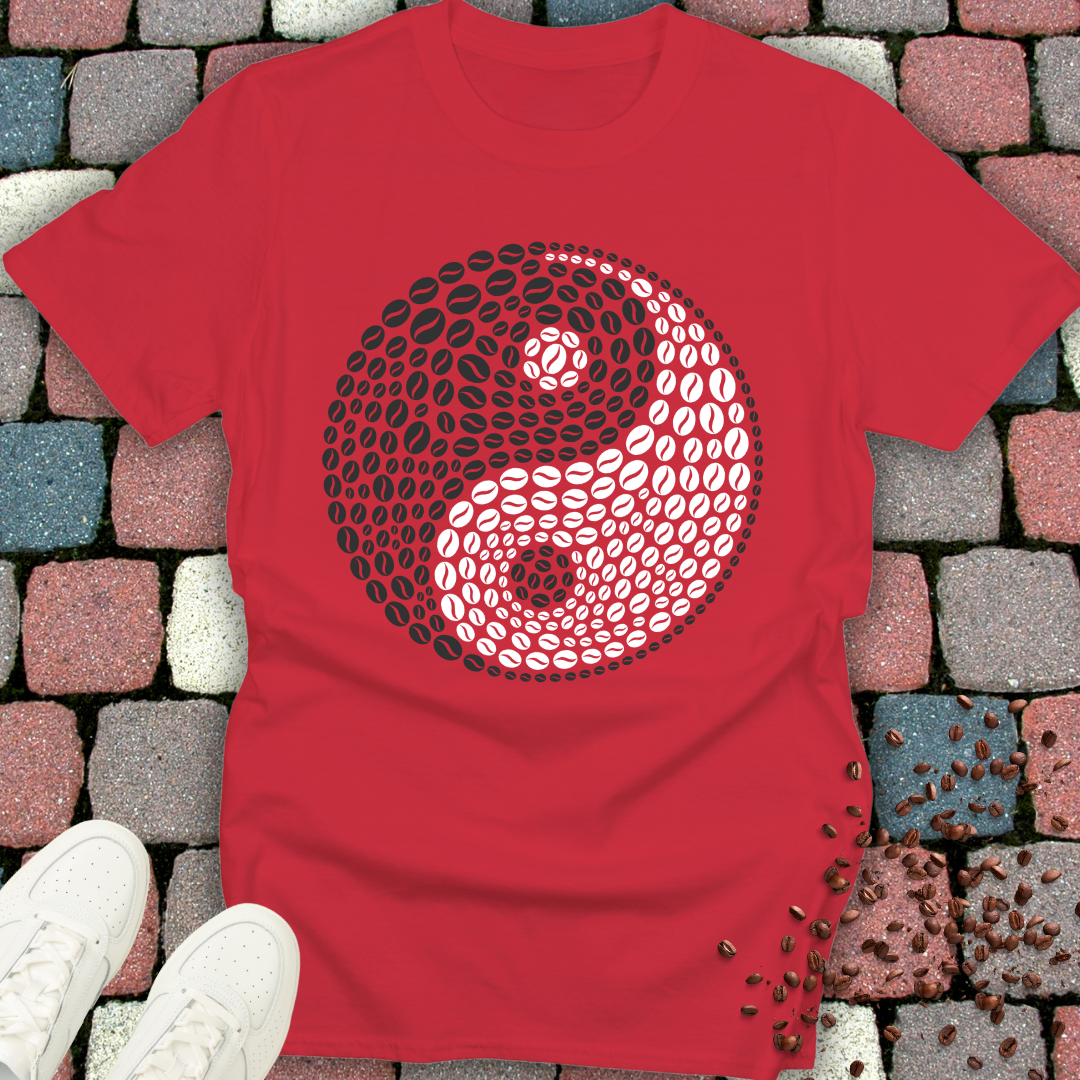 Yin Yang Coffee Bean T-Shirt