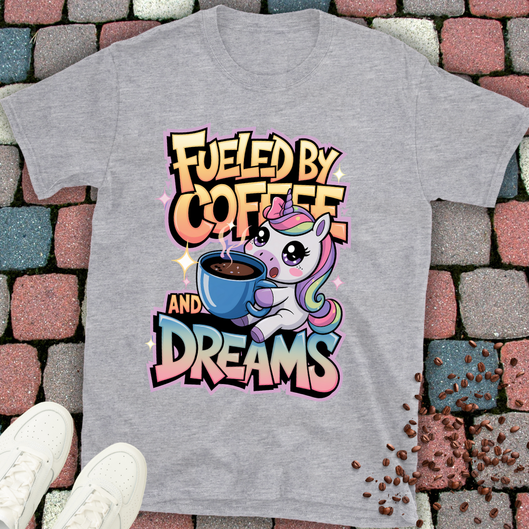 fueled by coffee and dreams T-shirt
