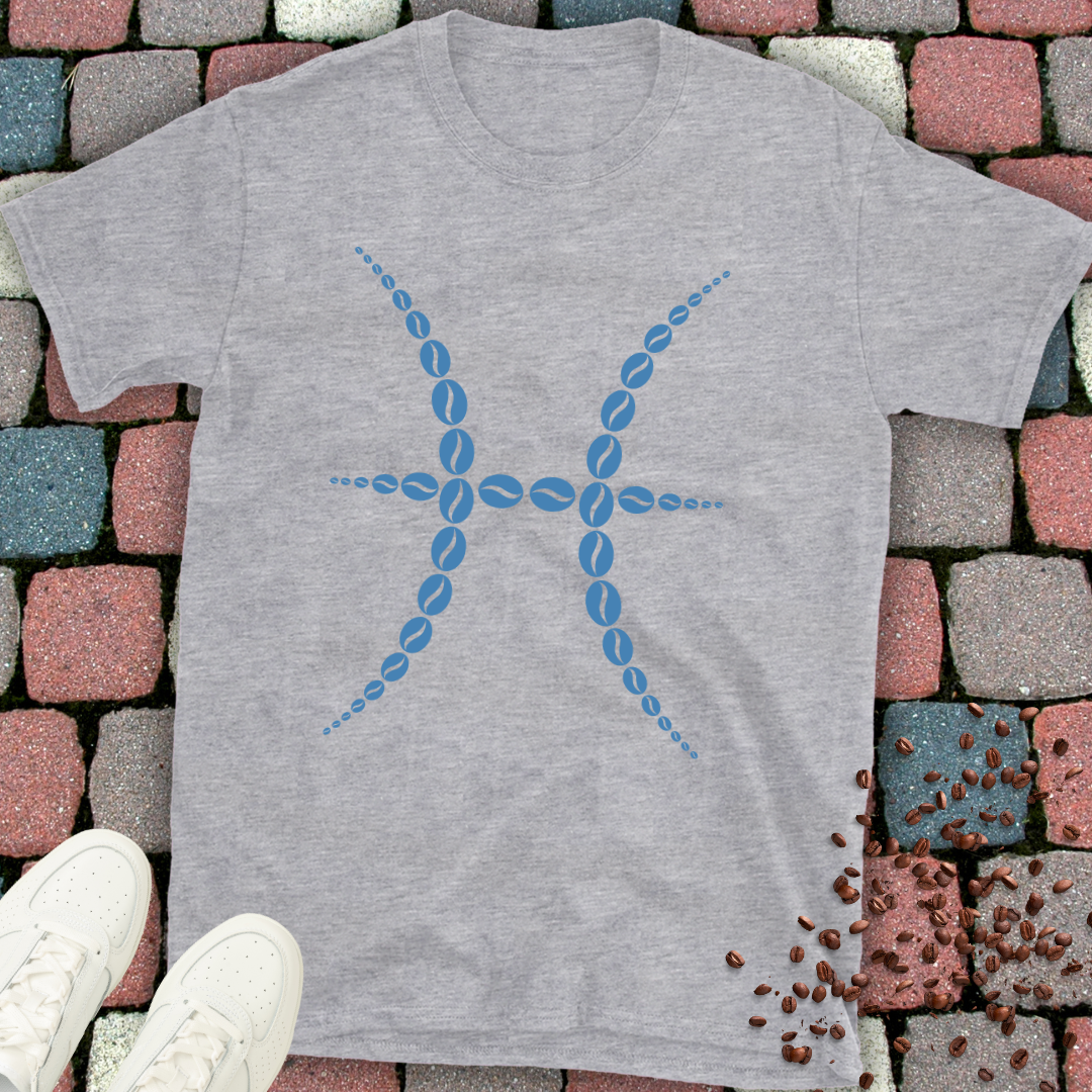 Pisces Zodiac Sign Coffee Bean T-Shirt