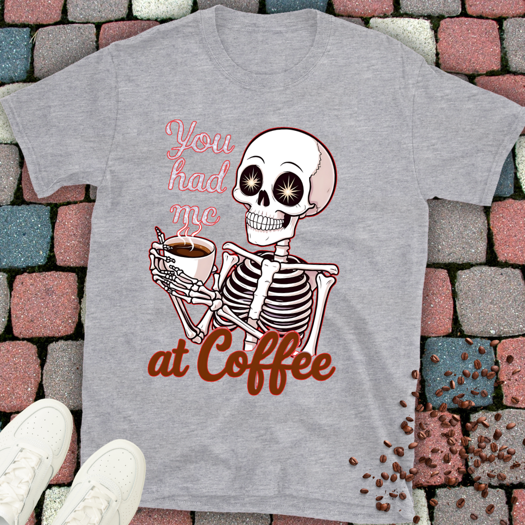 Coffee Lover Unisex T-Shirt - You Had Me At Coffee