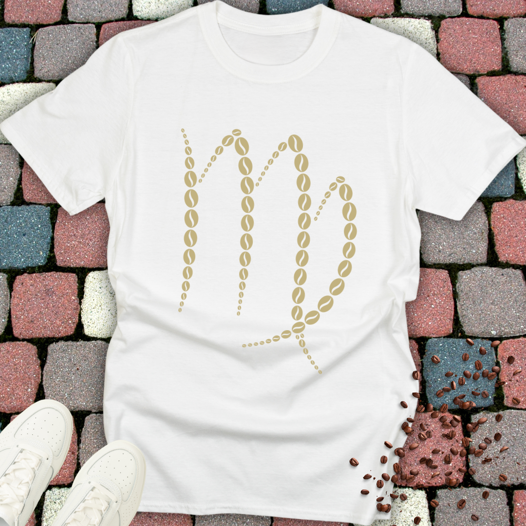 Virgo Zodiac Coffee Bean T-Shirt