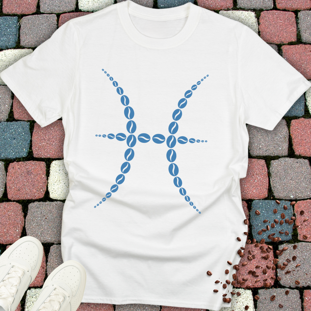Pisces Zodiac Sign Coffee Bean T-Shirt