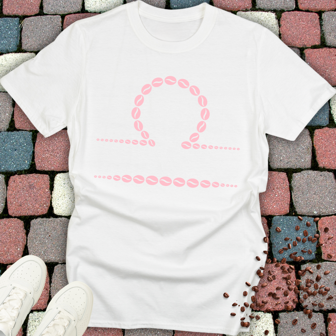 Libra Zodiac Coffee Bean T-Shirt
