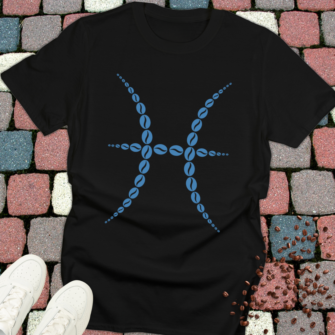 Pisces Zodiac Sign Coffee Bean T-Shirt