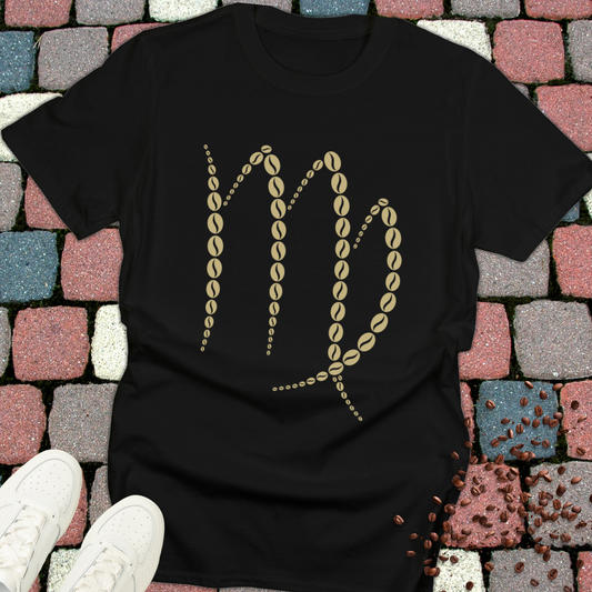 Virgo Zodiac Coffee Bean T-Shirt