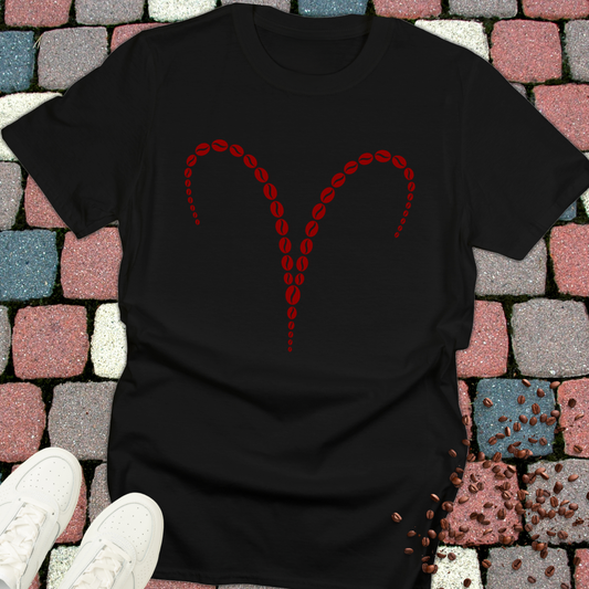 Zodiac Sign Aries Coffee Beans T-Shirt