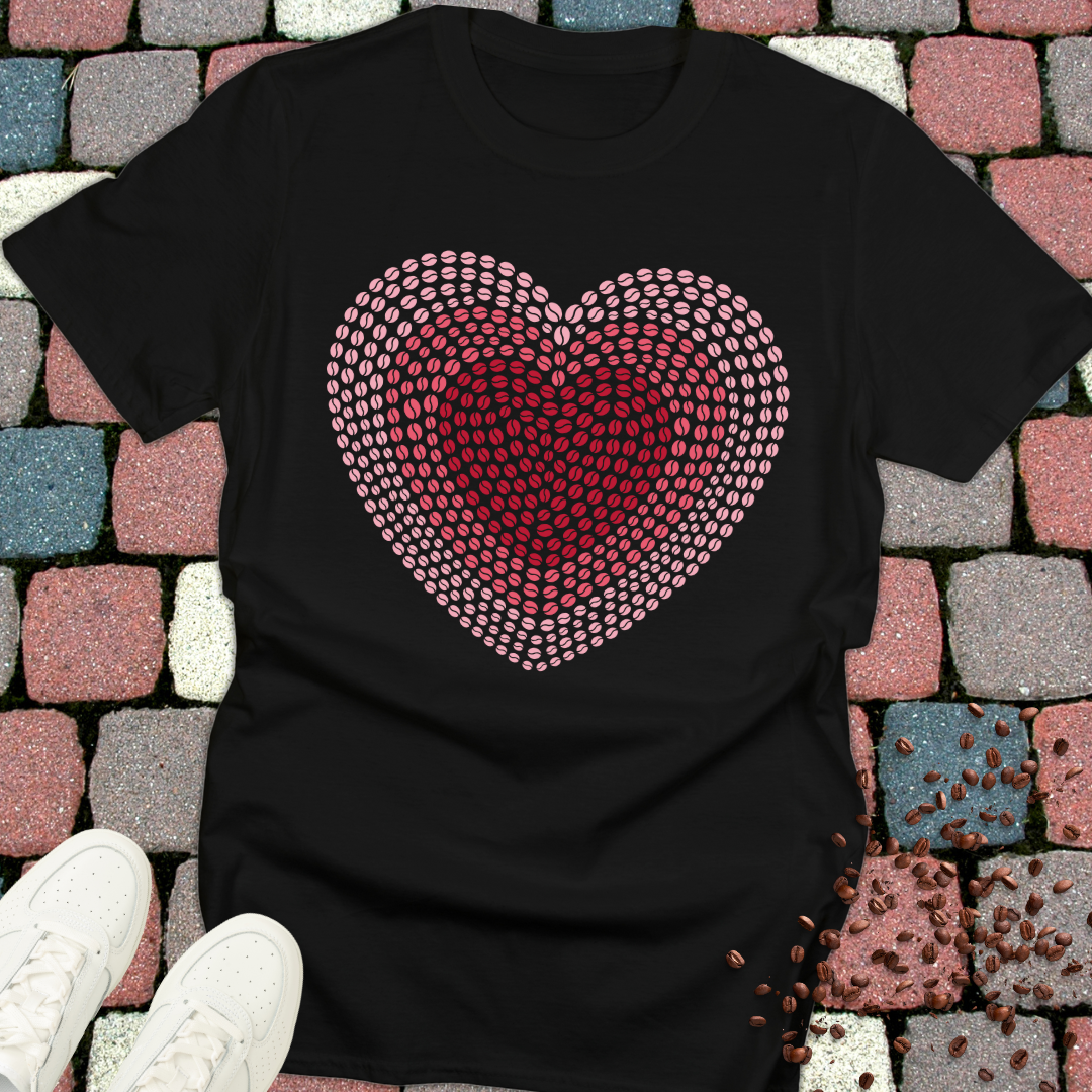 Coffee Bean Heart T-Shirt