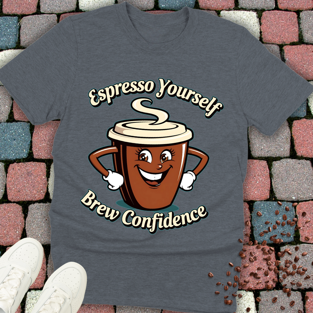 Espresso Yourself, Brew Confidence T-shirt
