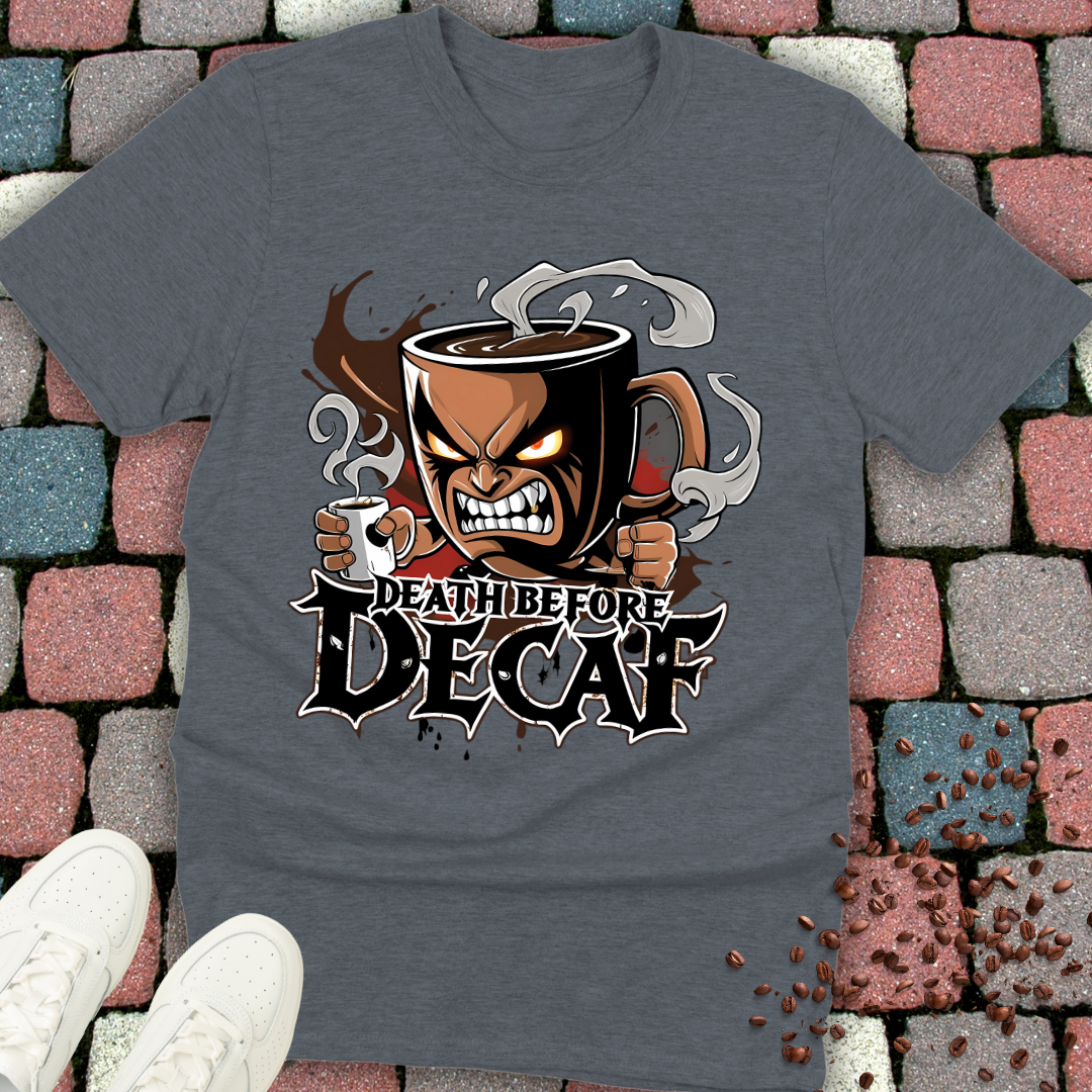 Death Before Decaf Coffee T-Shirt
