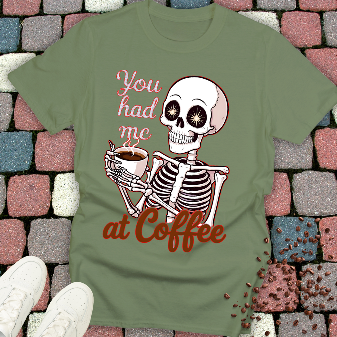 Coffee Lover Unisex T-Shirt - You Had Me At Coffee