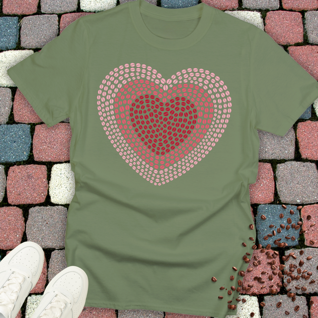Coffee Bean Heart T-Shirt