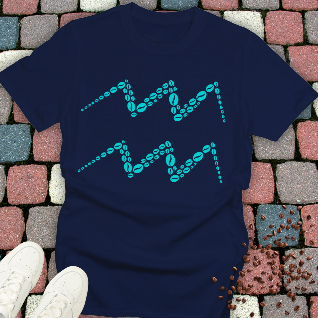 Aquarius Zodiac Coffee Bean T-Shirt