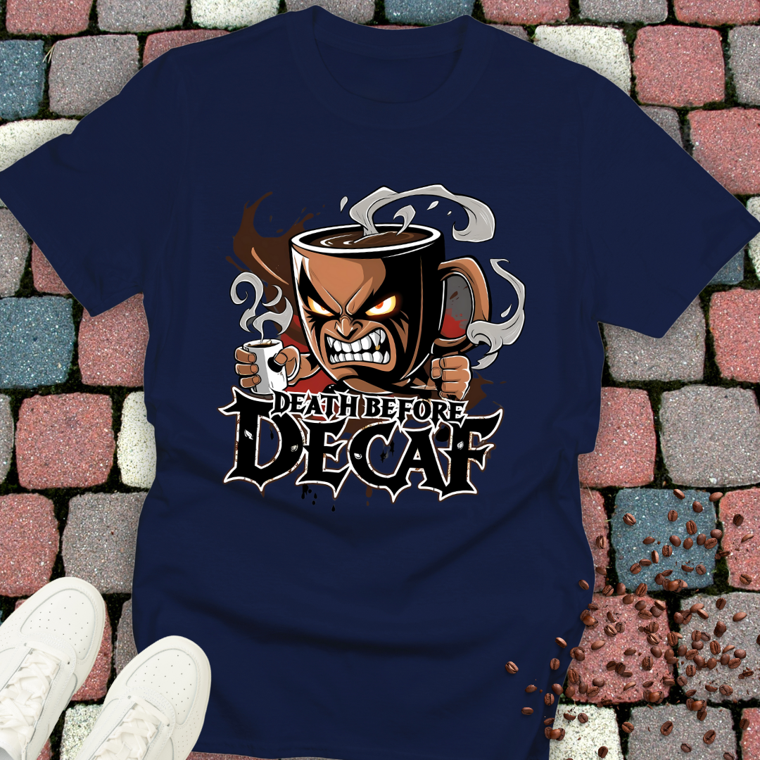 Death Before Decaf Coffee T-Shirt