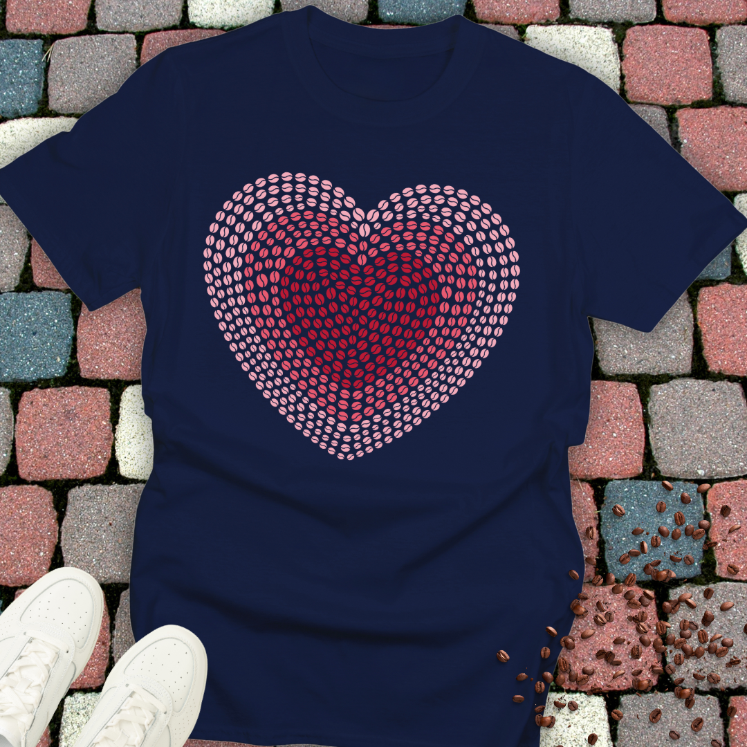 Coffee Bean Heart T-Shirt