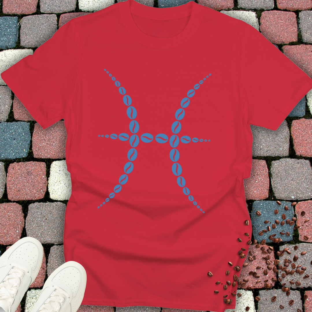Pisces Zodiac Sign Coffee Bean T-Shirt