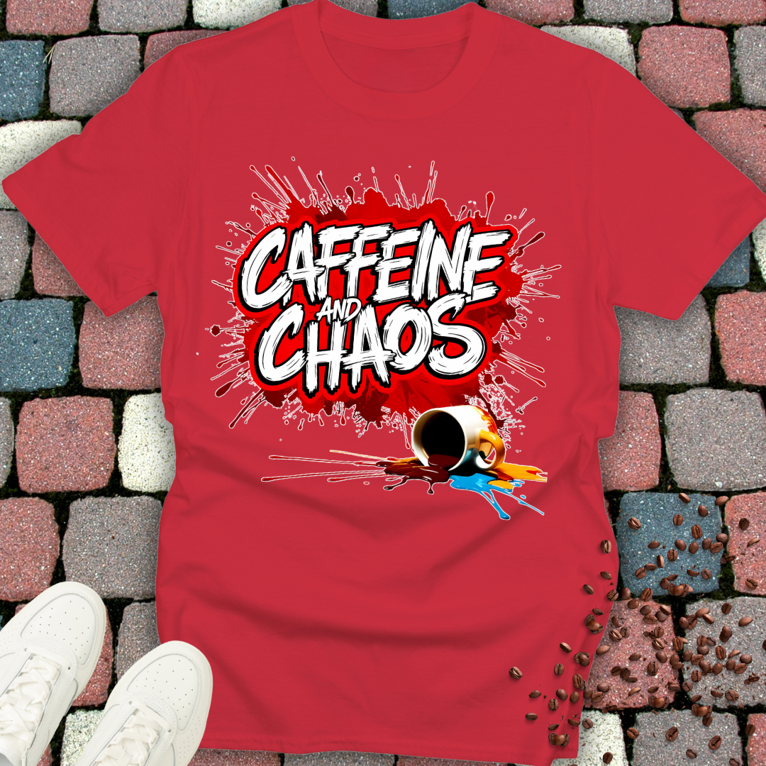 Caffeine and Chaos Unisex T-Shirt