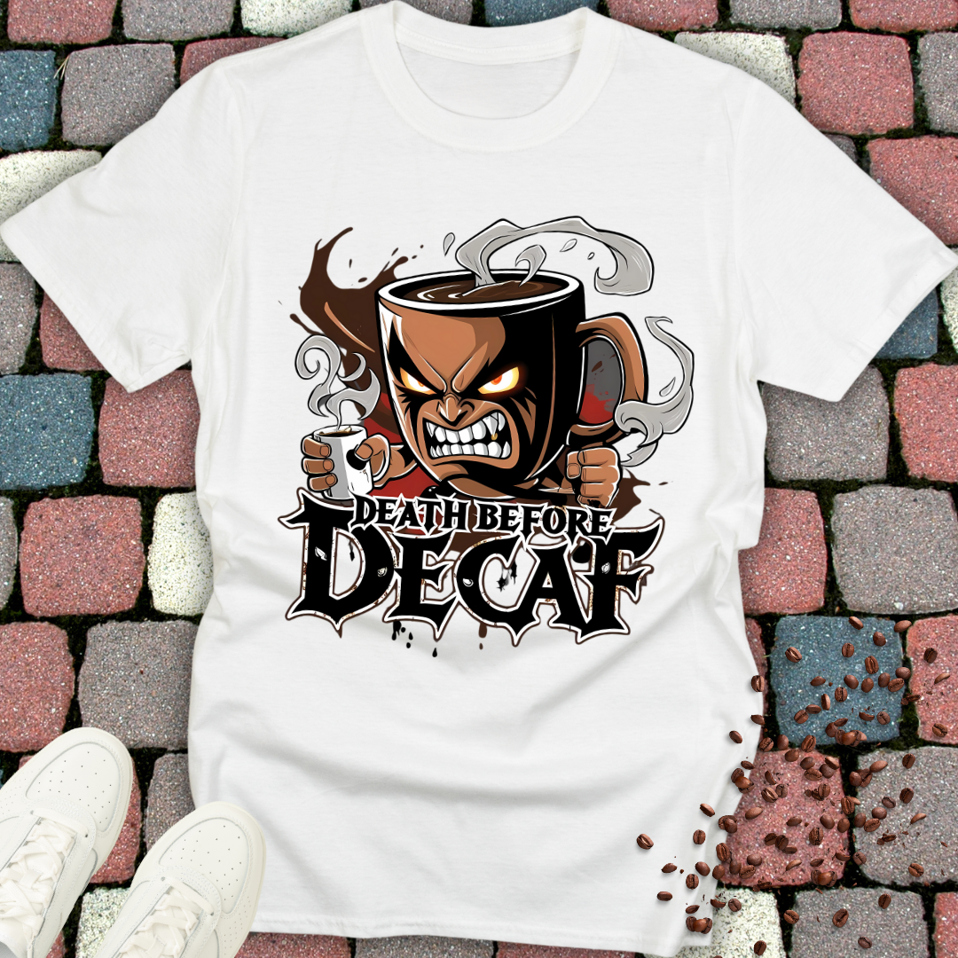 Death Before Decaf Coffee T-Shirt
