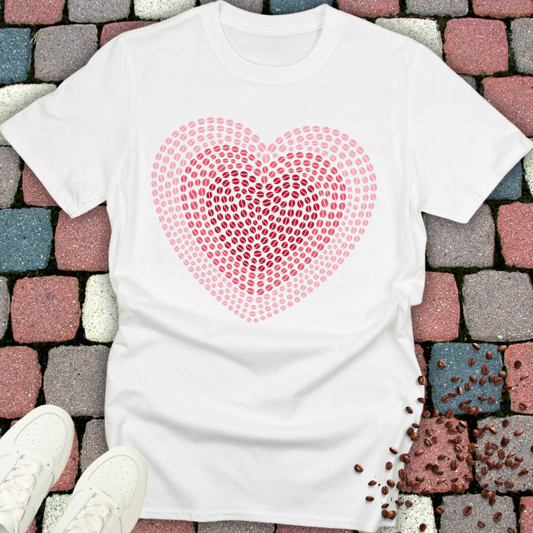 Coffee Bean Heart T-Shirt